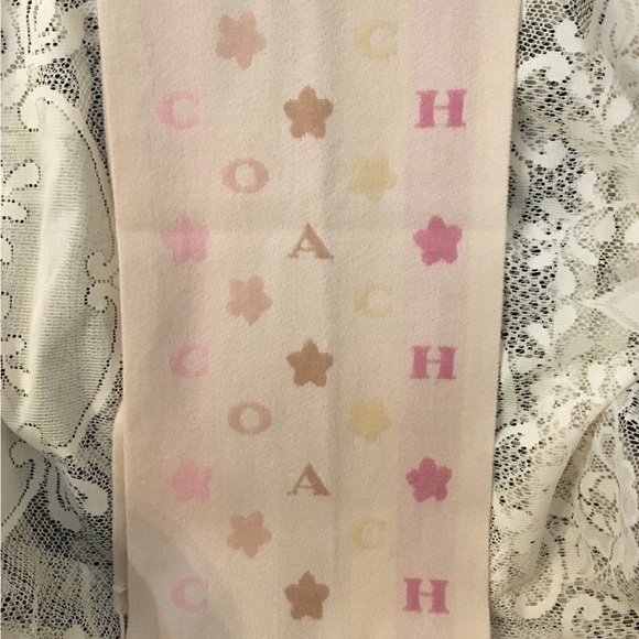 Coach Stars Striped Print Muffler Scarf - Picture 5 of 10